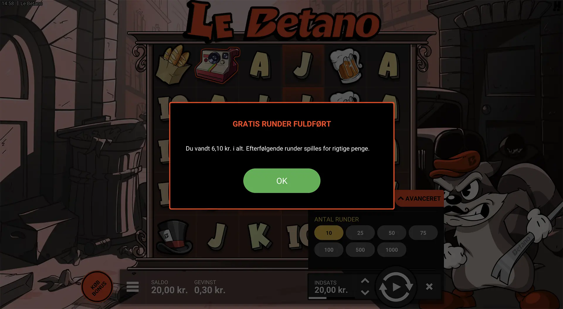 Betano onsdag free spins Le Betano gevinst