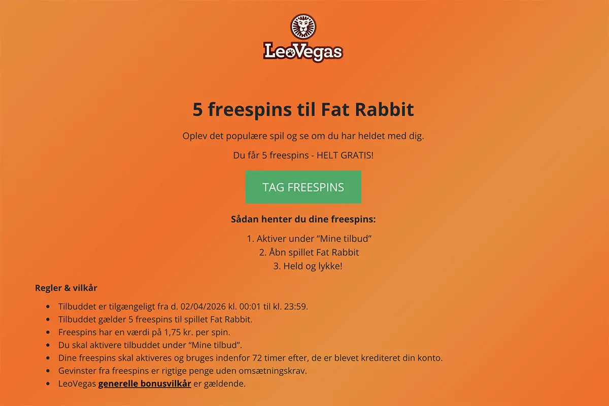 LeoVegas påske free spins kalender
