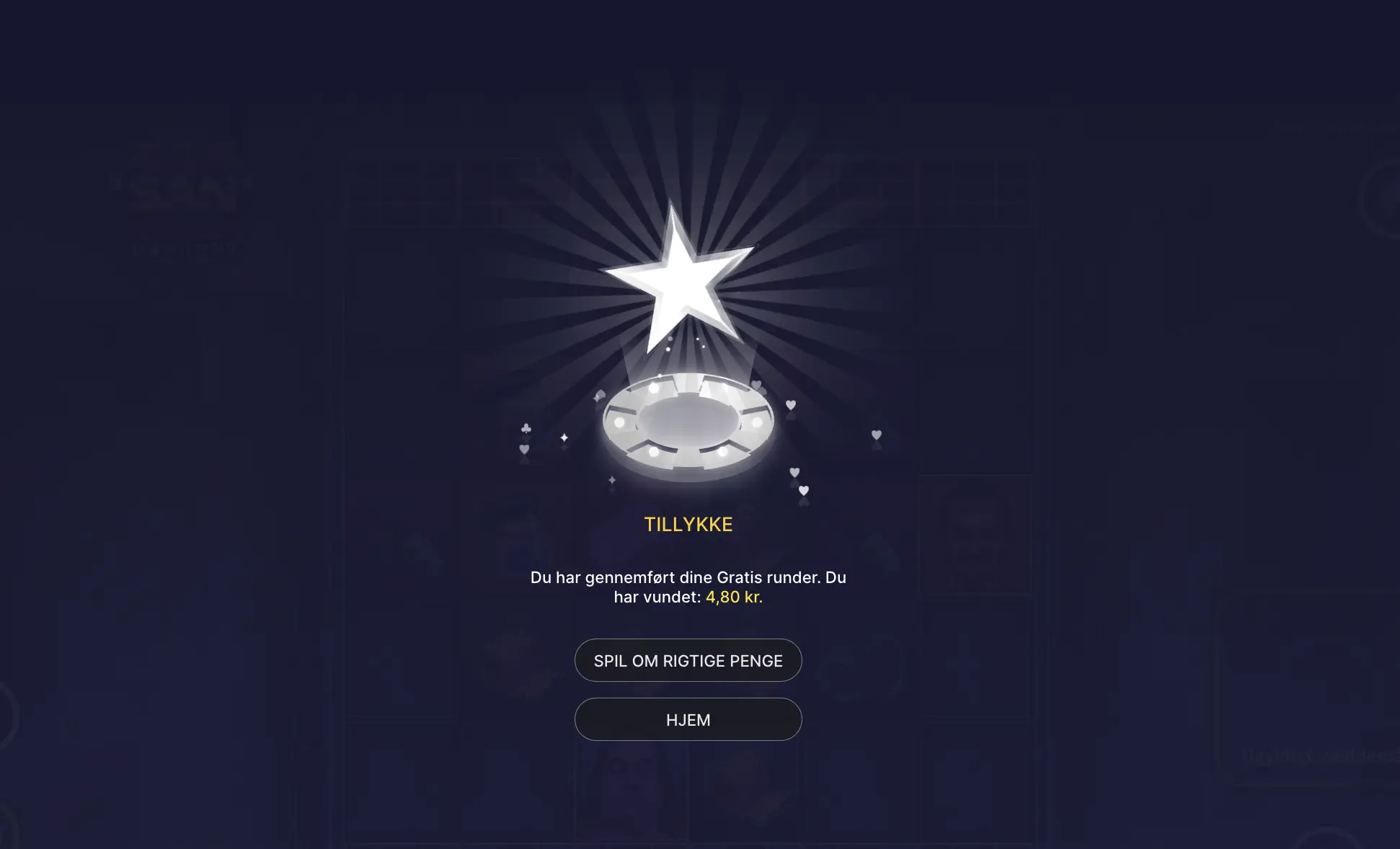 Betano free spins San Quentin Manhunt gevinst