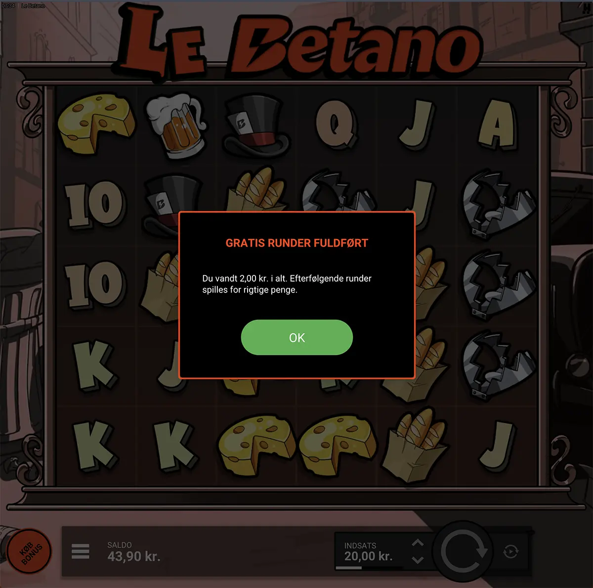 Le Betano free spins gevinst