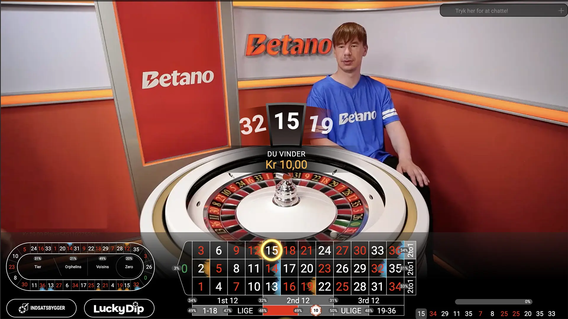 Betano gratis roulette gevinst 28 juni
