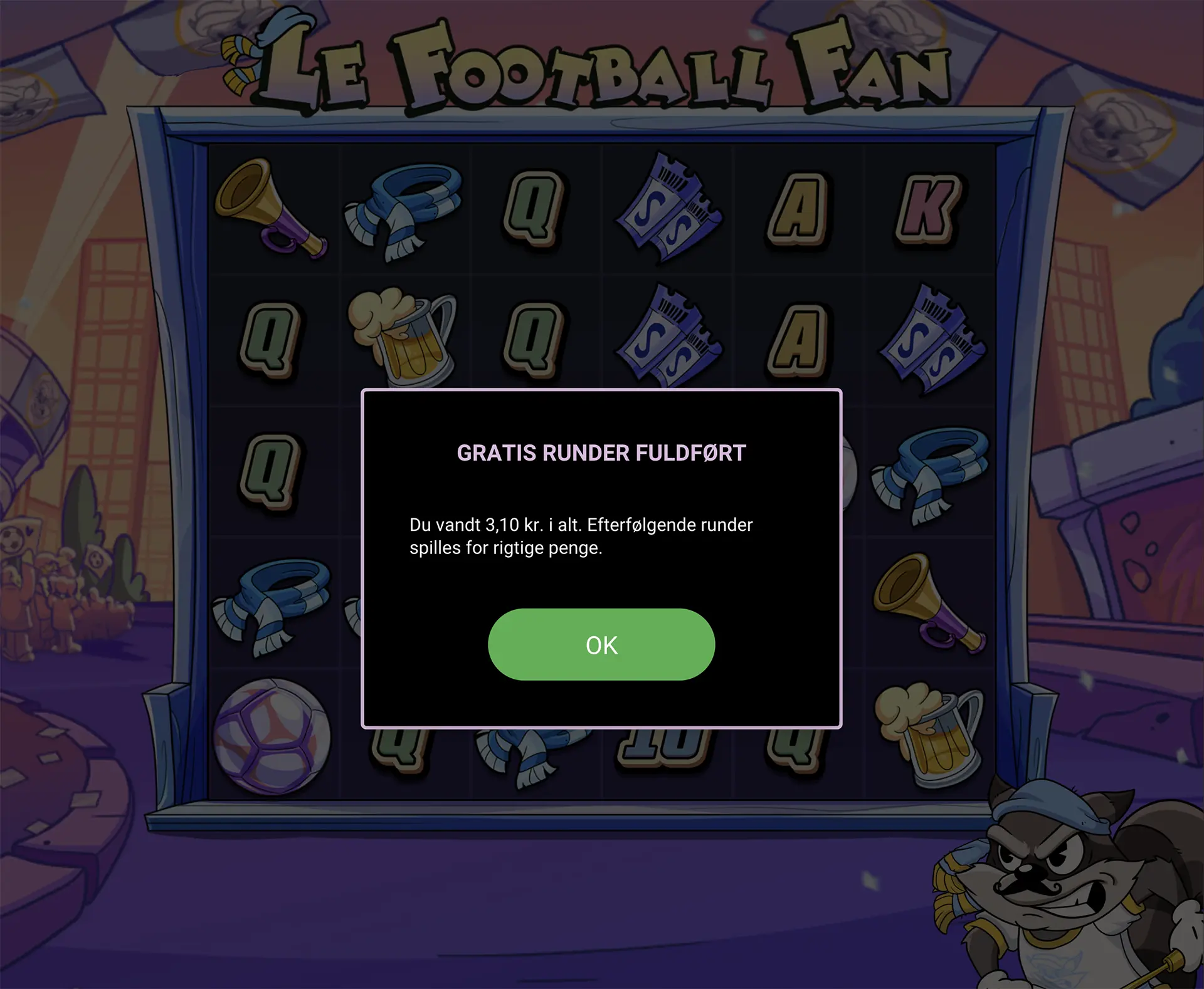 Le Football Fan Betano free spins gevinst