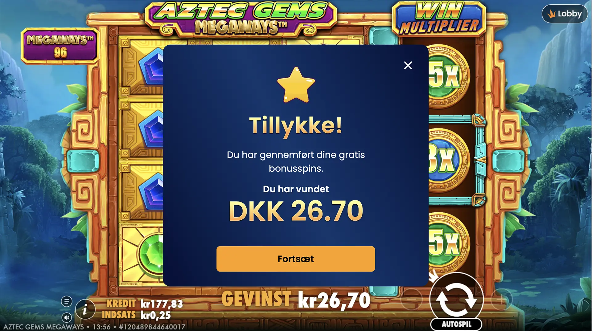 Royal Casino Aztec Gems Megaways spins