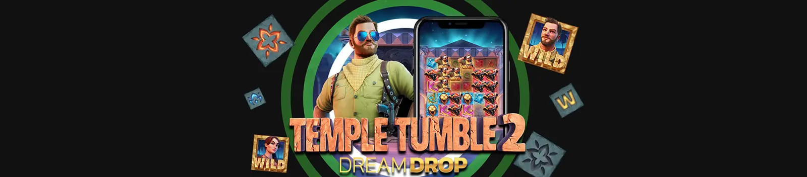 Unibet: 5 free spins til Temple Tumble 2 Dream Drop