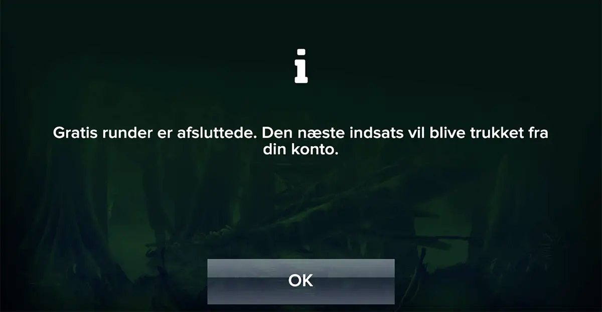 Voodoo Gold free spins gevinst