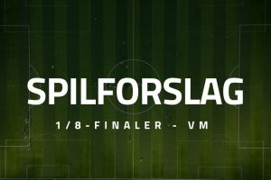 1/8-finaler VM spilforslag