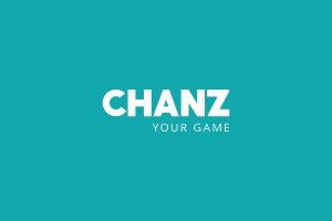 Chanz logo på blå baggrund