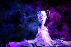 Cyberpunk Trophy with Smoke