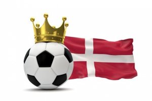 Denmark Flag and Soccer Ball
