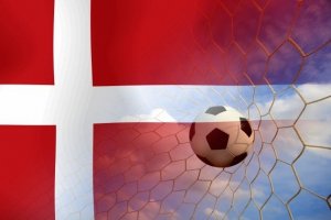 Denmark Soccer Ball in Net