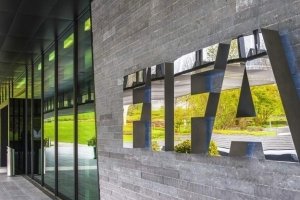 FIFAs logo ved deres hovedkvarter
