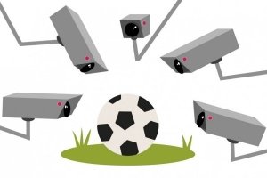 Videokamera på fodbold