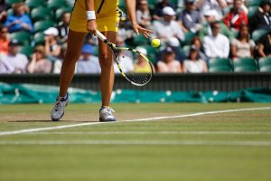 Kvindelig tennisspiller i Wimbledon