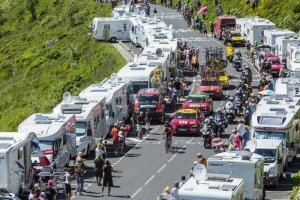 Tour de France udbrud op ad et bjerg