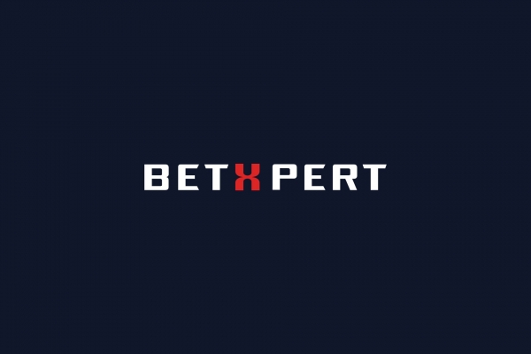 BetXpert logo på mørkeblå baggrund