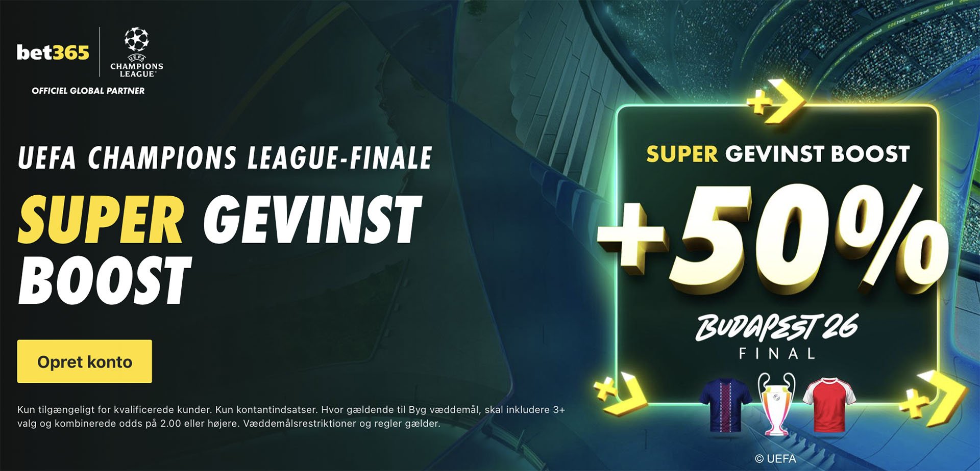 Champions League finale gevinst boost