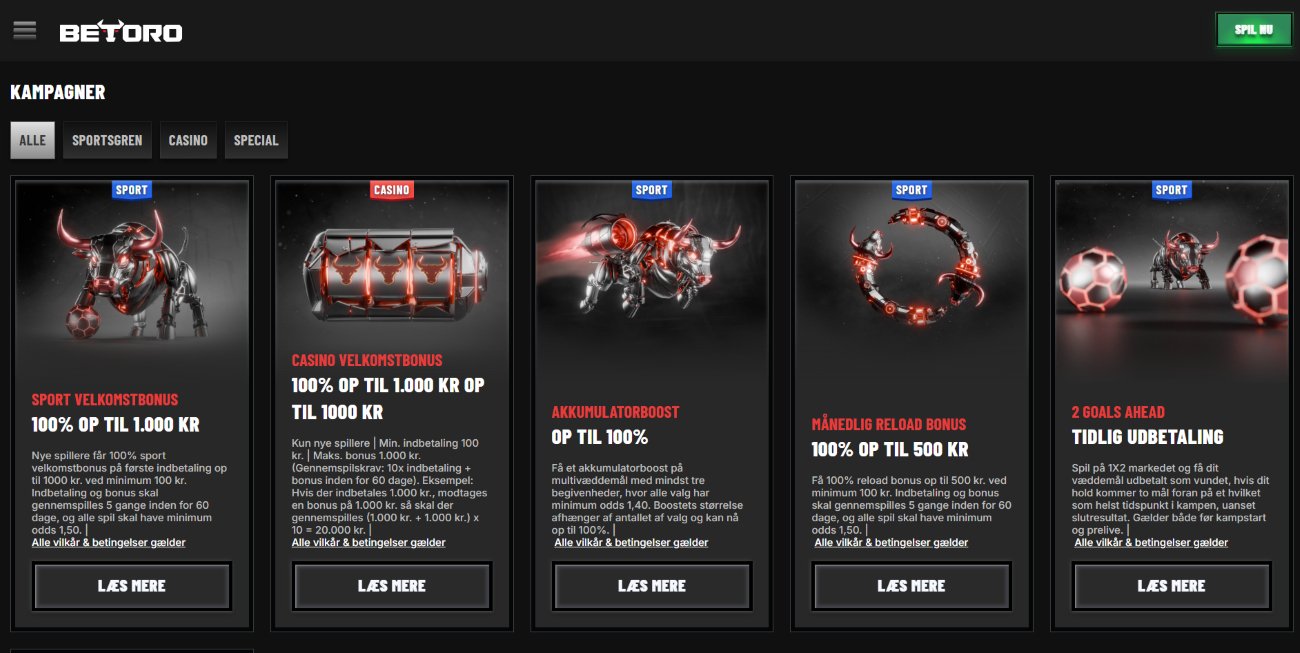 Kampagner hos Betoro