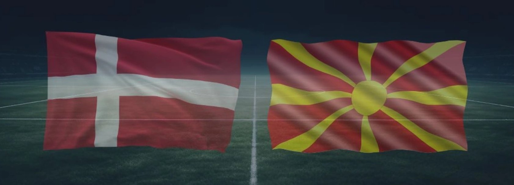 Danmark vs Nordmakedonien