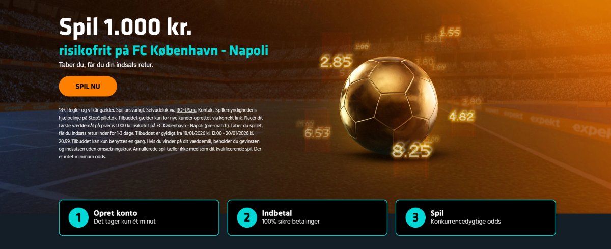 Få risikofrit spil til FCK - Napoli