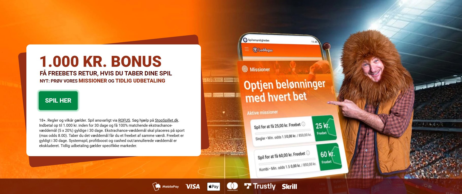 LeoVegas' velkomstbonus