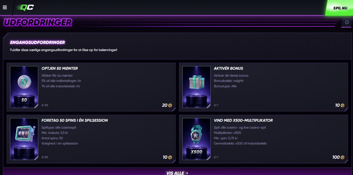 Quick Casino-udfordringer