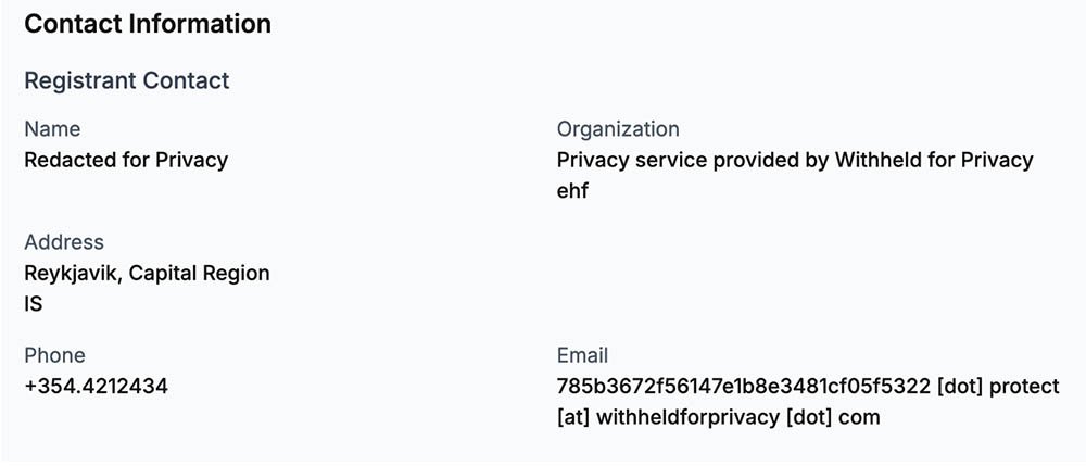 Registrantinfo for .net-domænerne betting-sider og topcasinoer