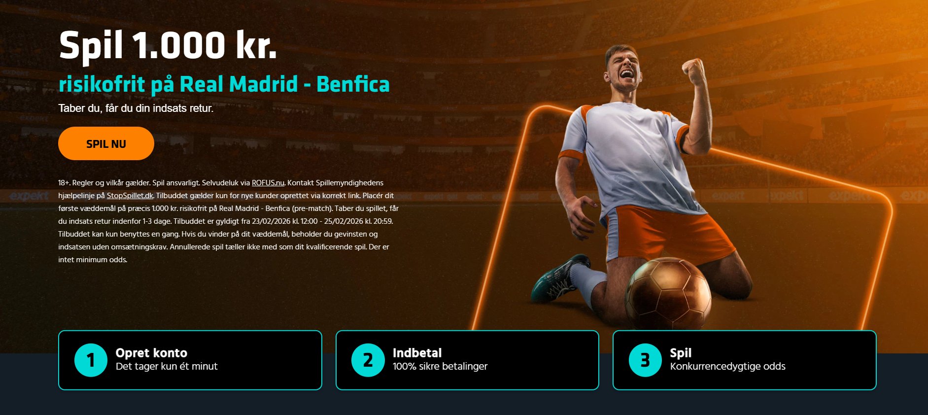 Risikofrit spil til Real Madrid vs Benfica