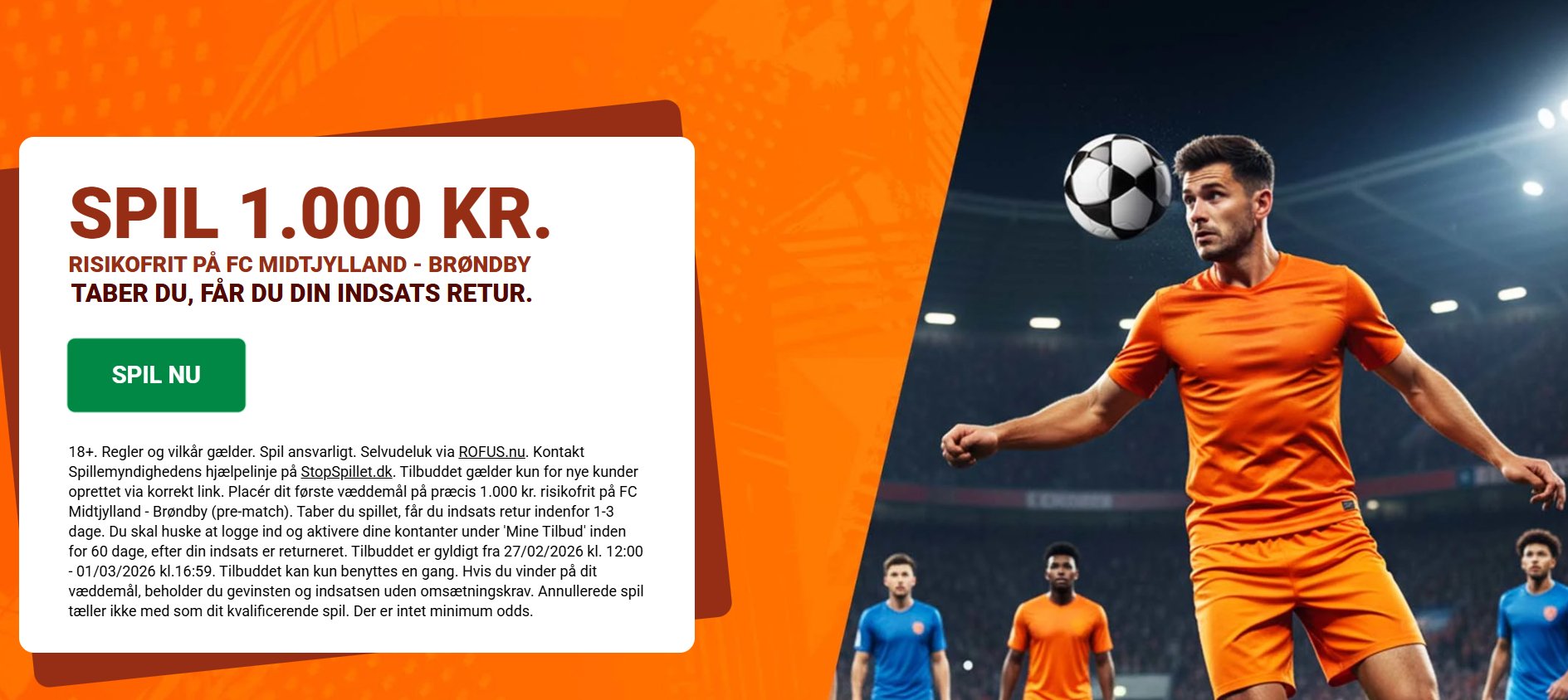 Risikofrit spil til FC Midtjylland vs Brøndby