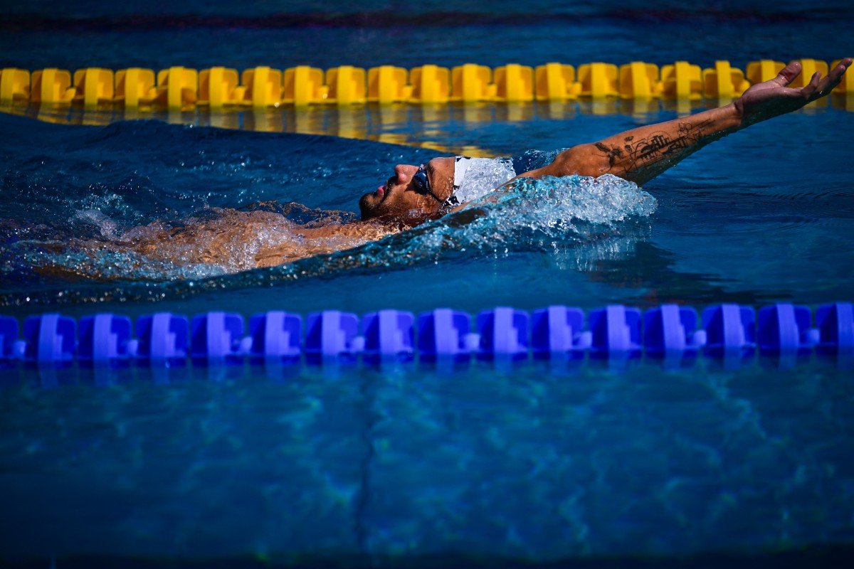 Svømmetræning før OL i Paris