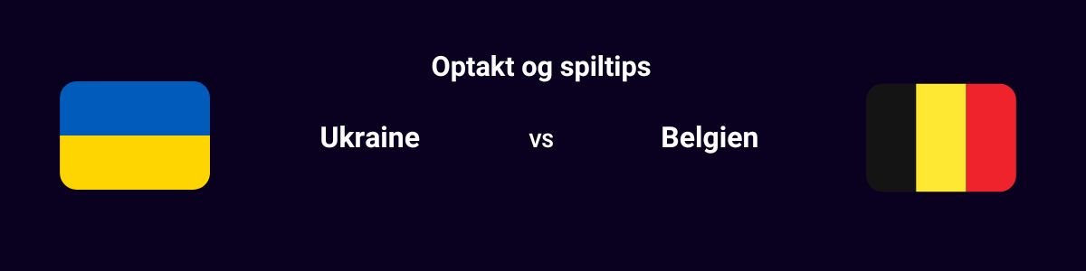 Ukraine vs Belgien (EM i fodbold 2024)